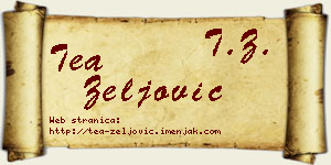 Tea Zeljović vizit kartica